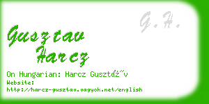 gusztav harcz business card